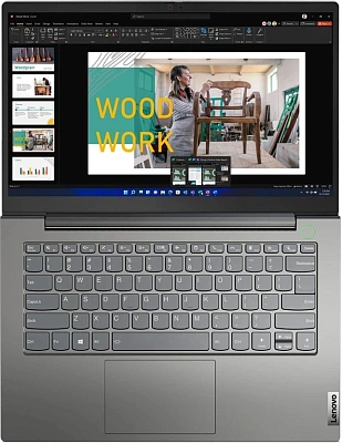 Ноутбук Lenovo Thinkbook 14 G4 IAP Core i5 1235U 8Gb SSD512Gb Intel Iris Xe graphics 14" TN FHD (1920x1080) noOS grey WiFi BT Cam (21DH00KUAK)