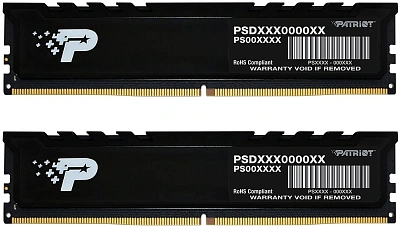 Память DDR5 2x16GB 4800MHz Patriot PSP532G4800KH1 Signature Premium RTL PC5-38400 CL40 DIMM 288-pin 1.1В kit single rank с радиатором Ret