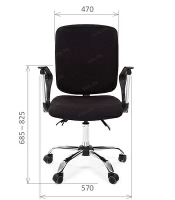  Офисное кресло Chairman    9801    Россия     15-21 черный хром N-А