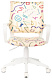 Кресло детское Бюрократ KD-W4 песочный Sticks 02 крестовина пластик белый пластик белый