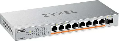 Коммутатор Zyxel XMG-108HP-EU0101F (L2) 8x2.5Гбит/с 1SFP+ 8PoE++ 100W неуправляемый