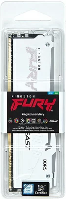 Память DDR5 32GB 5200MHz Kingston KF552C40BWA-32 Fury Beast RGB RTL Gaming PC5-41600 CL40 DIMM 288-pin 1.25В single rank с радиатором Ret