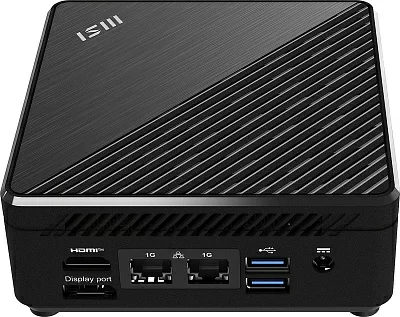 Неттоп MSI Cubi N ADL-018RU slim N200 (1) 4Gb SSD128Gb UHDG Windows 11 Professional 2xGbitEth WiFi BT 65W черный (9S6-B0A911-070)