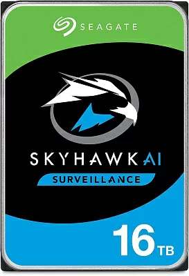 Жесткий диск Seagate SATA-III 16Tb ST16000VE002 Surveillance SkyHawkAI (7200rpm) 256Mb 3.5"