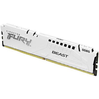 Память DDR5 16GB 6000MHz Kingston KF560C36BWE-16 Fury Beast White Expo RTL Gaming PC5-48000 CL36 DIMM 288-pin 1.25В dual rank с радиатором Ret