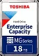 Жесткий диск Toshiba SATA-III 18Tb MG09ACA18TE Server Enterprise Capacity (7200rpm) 512Mb 3.5"