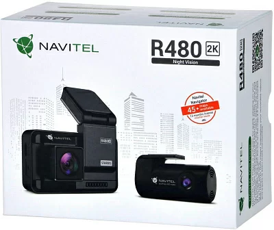 Видеорегистратор Navitel R480 2K черный 1440x2560 1440p 160гр. CV7327
