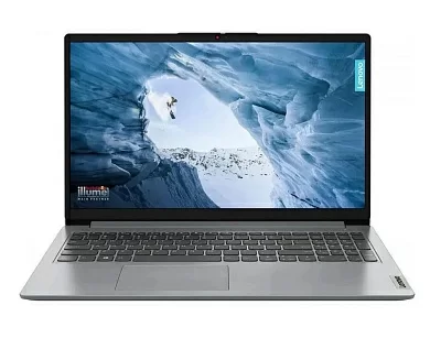Ноутбук Lenovo IdeaPad 1 15IGL7 Celeron N4020 8Gb SSD256Gb Intel UHD Graphics 600 15.6" TN FHD (1920x1080) noOS grey WiFi BT Cam (82V700EMUE)