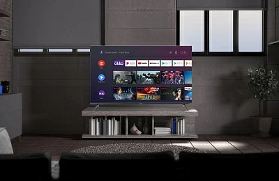 Телевизор LED Kivi 55" 55U740LB черный 4K Ultra HD 60Hz DVB-T DVB-T2 DVB-C WiFi Smart TV