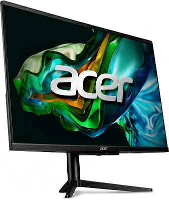 Моноблок Acer Aspire C24-1610 23.8" Full HD N100 (0.8) 8Gb SSD256Gb UHDG CR Eshell WiFi BT 65W клавиатура мышь Cam черный 1920x1080