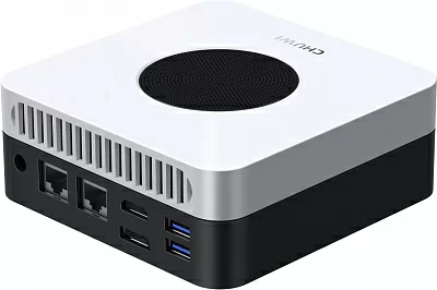 ПК Мини Chuwi LarkBox X N100 (0.8) 12Gb SSD512Gb UHDG Windows 11 Professional 2.5xGbitEth+1xGbitEth WiFi BT черный/белый